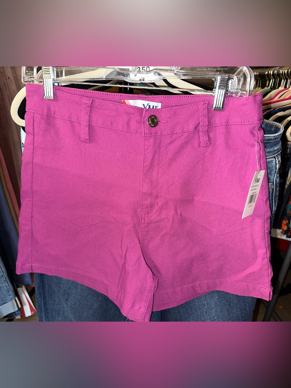 YMI High-Waist Hot Pink Women's Shorts